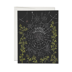 Delicate Spider Web Foil Card By Red Cap Cards