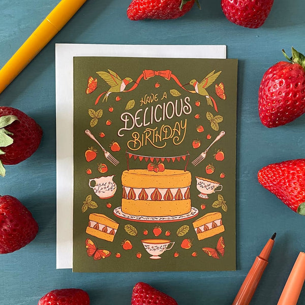 Delicious Birthday Card By Carabara Designs