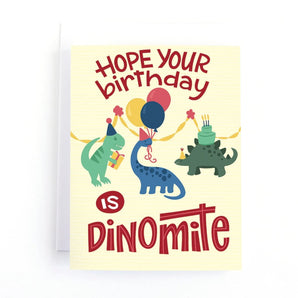 Dinomite Birthday Card By Pedaller Designs