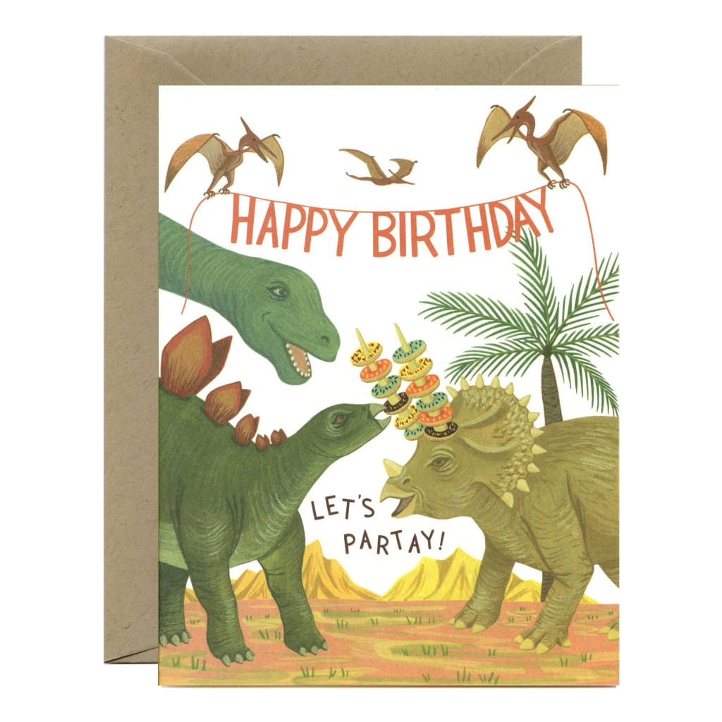 Dinosaur Party Card By Yeppie Paper
