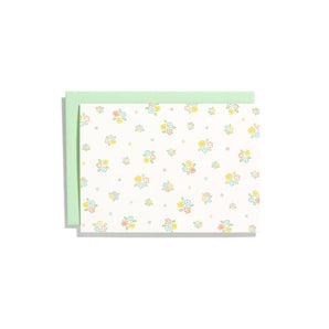 Ditsy Floral Pattern Notecard Set (6) By Shorthand Press