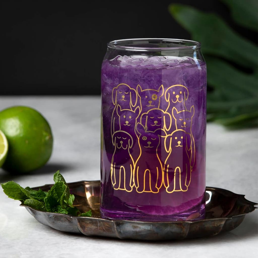 Dog Can Glass By Counter Couture