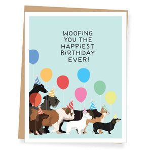 Dogwalk Birthday Party Card By Apartment 2 Cards