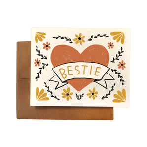 Bestie Heart Card