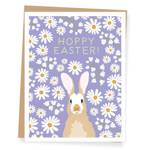 Easter Rabbit & Daisies Card By Apartment 2 Cards