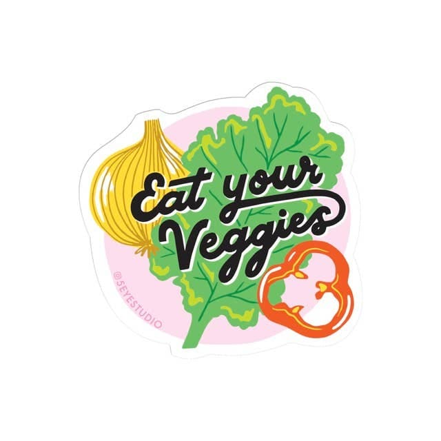 Eat Your Veggies Sticker By 5 Eye Studio