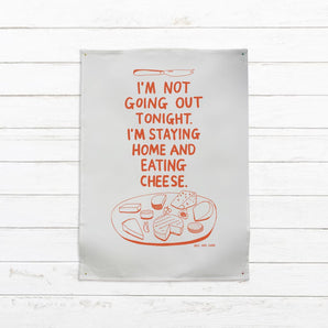 Eating Cheese Tea Towel By Able and Game