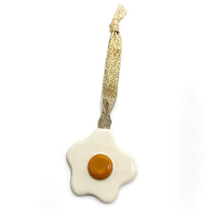 Egg Ceramic Ornament By Ellie Parker