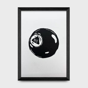 Eight Ball No 5x7 Print By Maggie McGuire