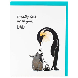 Emperor Penguins Dad Card By Smudge Ink