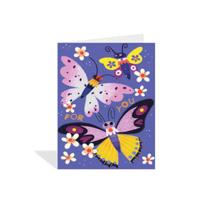 Enclosure Card - Butterflies By Halfpenny Postage