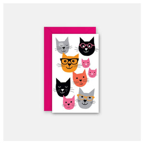 Enclosure Card - Cat Friends By Rock Scissor Paper