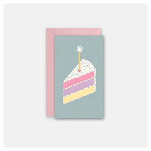 Enclosure Card - Colourful Cake By Rock Scissor Paper