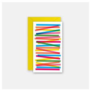 Enclosure Card - Colourful Sticks By Rock Scissor Paper