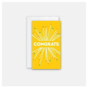Enclosure Card - Congrats Starburst By Rock Scissor Paper
