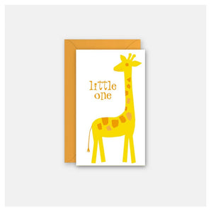 Enclosure Card - Giraffe Baby By Rock Scissor Paper