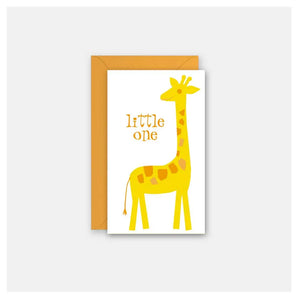 Enclosure Card - Giraffe Baby By Rock Scissor Paper