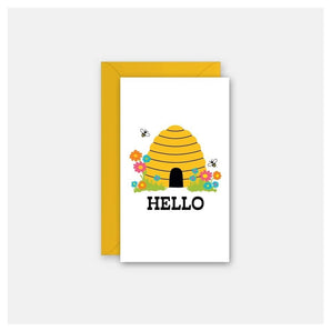 Enclosure Card - Hello Beehive By Rock Scissor Paper