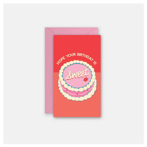 Enclosure Card - Sweet Birthday By Rock Scissor Paper