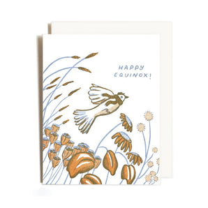 Equinox Bird Card By Homework Letterpress