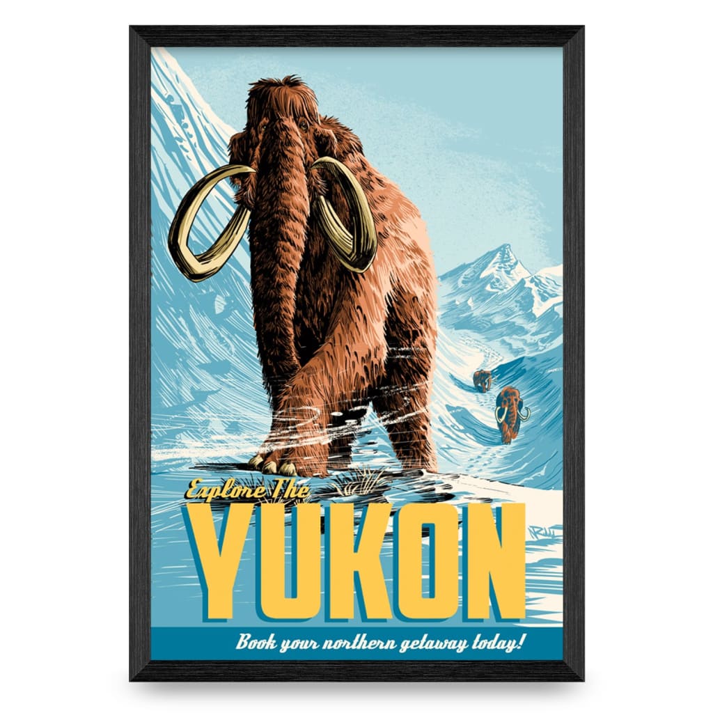 Explore The Yukon Mammoths 12x18 Print By Nyco Rudolph