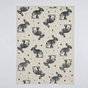 Fall Bunny Tea Towel By Walden Sweet Textiles