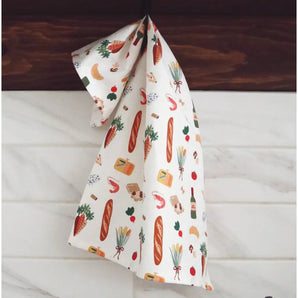 Farmers’ Market Tea Towel By Freon Collective