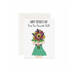 Favourite Child Mom Card By Jaybee Design