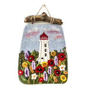 Felted Wall Hanging - Lighthouse (Large) By Magic of Wool