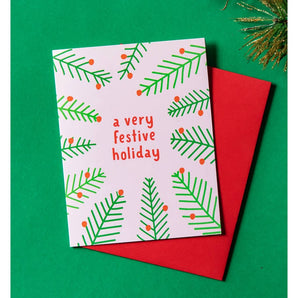 Festive Foliage Holiday Card By Graphic Anthology