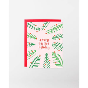 Festive Foliage Holiday Card By Graphic Anthology