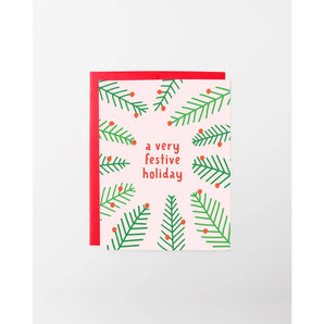 Festive Foliage Holiday Card By Graphic Anthology