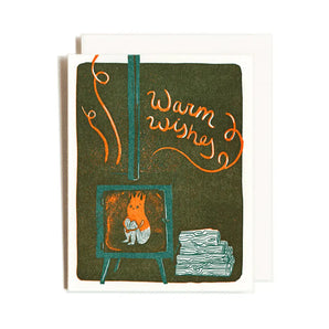 Fireplace Wishes Card By Homework Letterpress