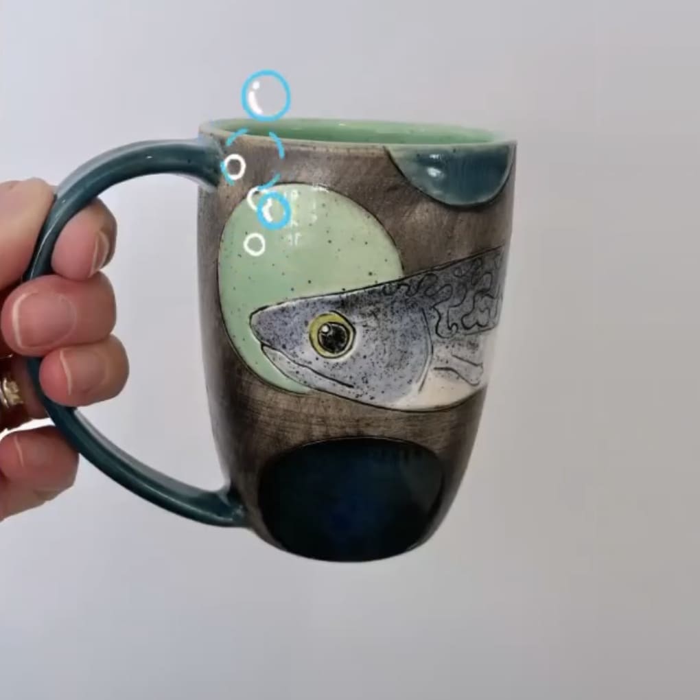 Fish Mug By Marla Benton