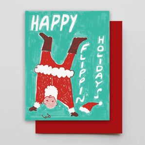 Flippin’ Santa Card By Hammerpress