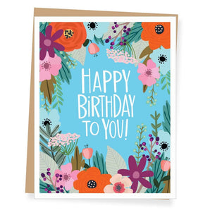 Floral Birthday Card By Apartment 2 Cards
