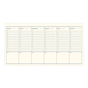 Floral Vines Weekly Planner - Sky Blue (Undated) By Ruff