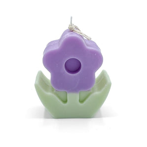Flower Soy Wax Candle (various colours) By Bizarre Wicks
