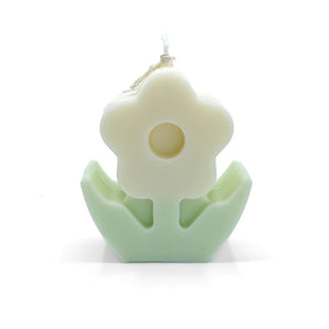 Flower Soy Wax Candle (various colours) By Bizarre Wicks