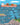 Folk art style illustration of a coastal harbor scene with boats, bridges, and wildlife.