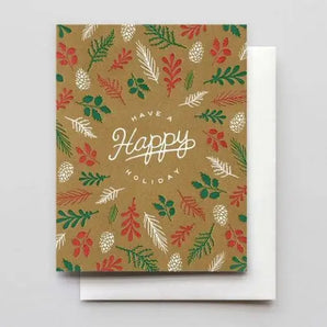 Forest Floor Holiday Card By Hammerpress