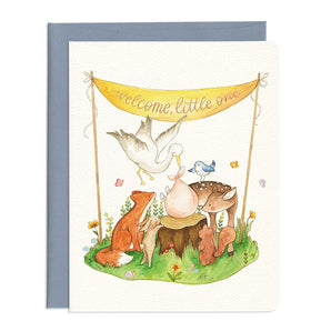 Forest Friends Baby Card By Gotamago
