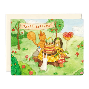 Forest Friends Birthday Card By Gotamago