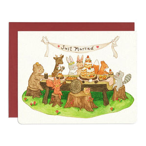 Forest Friends Wedding Card By Gotamago