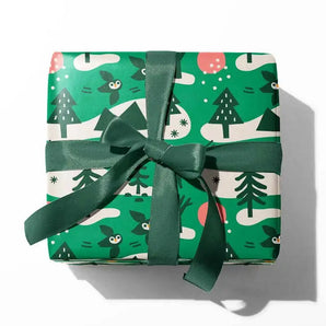 Forest Holiday Gift Wrap Sheet By Paperole