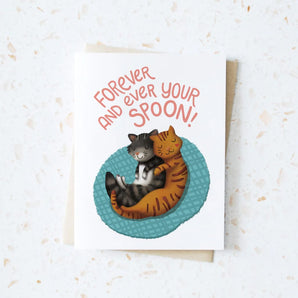 Forever Spoon Kitty Card By Hop & Flop