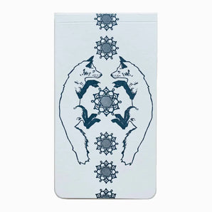 Fox Pattern Jotter Notepad By Blackbird Letterpress