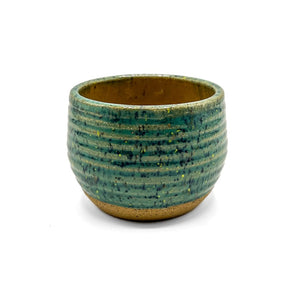 Free as the Ocean Ribbed Round Tumbler By Forms Ceramics