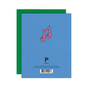 French Music Birthday Card By Paperole