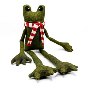 Friendly Frog Handmade Doll By Fitzwilliam & Chicken